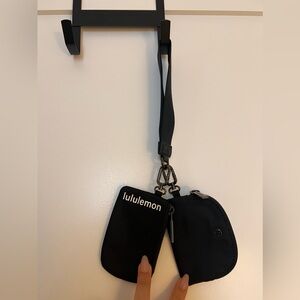 Lululemon Black dual pouch Wristlet
